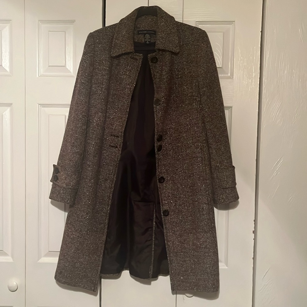 NY&C Brown wool blend coat